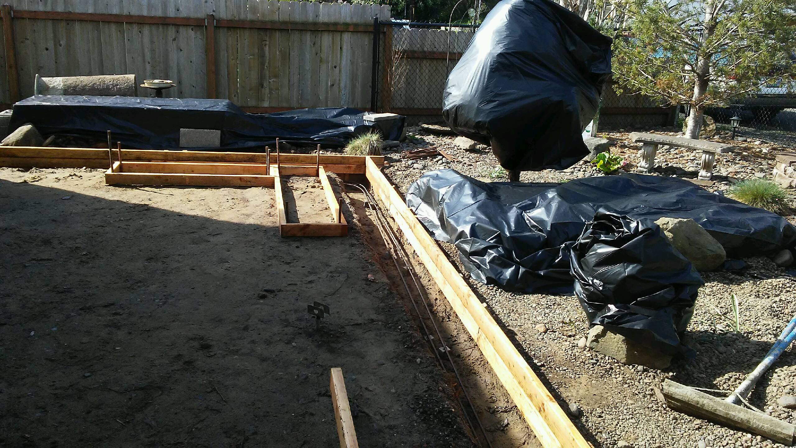 Starting to lay out a foundation.
